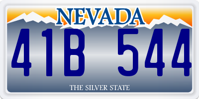 NV license plate 41B544