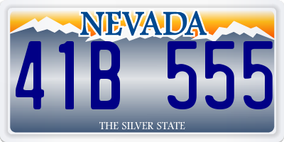 NV license plate 41B555
