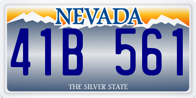 NV license plate 41B561