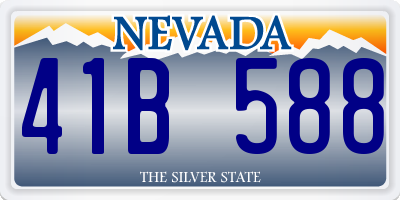NV license plate 41B588