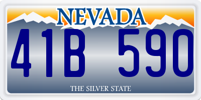 NV license plate 41B590