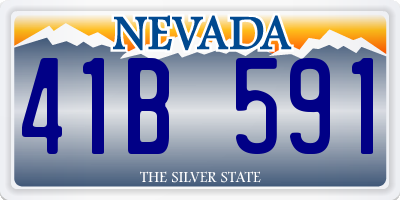 NV license plate 41B591