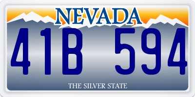 NV license plate 41B594