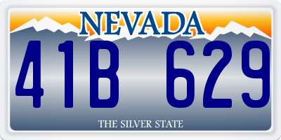 NV license plate 41B629