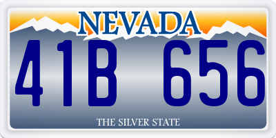 NV license plate 41B656