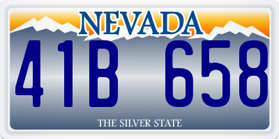 NV license plate 41B658