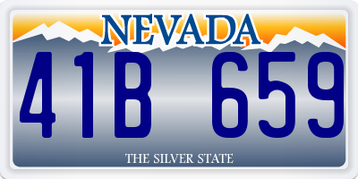 NV license plate 41B659