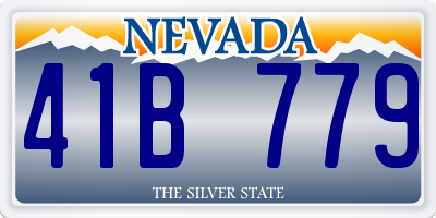 NV license plate 41B779