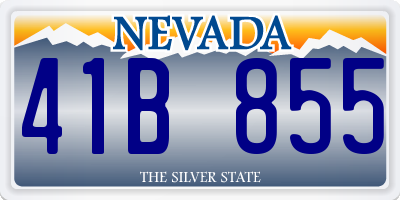 NV license plate 41B855