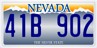 NV license plate 41B902