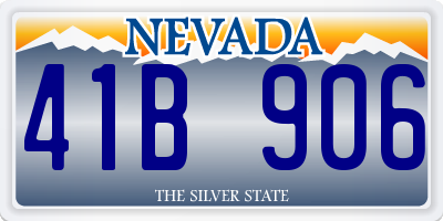 NV license plate 41B906