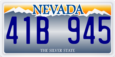 NV license plate 41B945