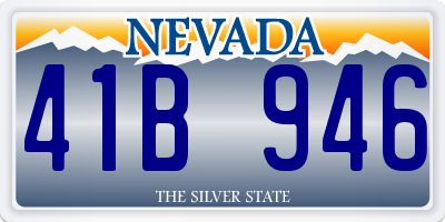 NV license plate 41B946