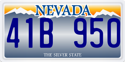 NV license plate 41B950
