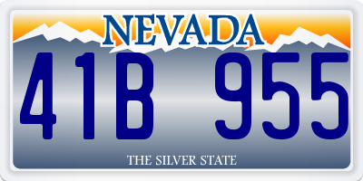 NV license plate 41B955