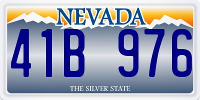 NV license plate 41B976