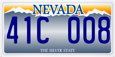 NV license plate 41C008