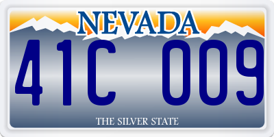 NV license plate 41C009