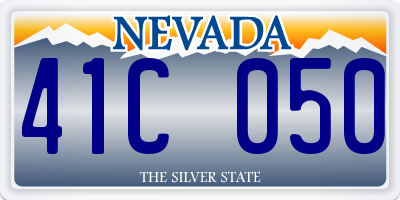 NV license plate 41C050