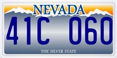 NV license plate 41C060