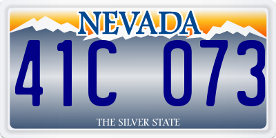 NV license plate 41C073