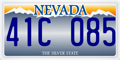 NV license plate 41C085