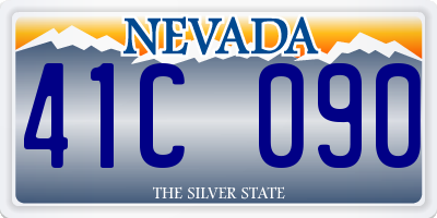 NV license plate 41C090