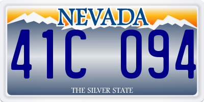 NV license plate 41C094