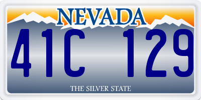 NV license plate 41C129