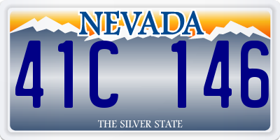 NV license plate 41C146