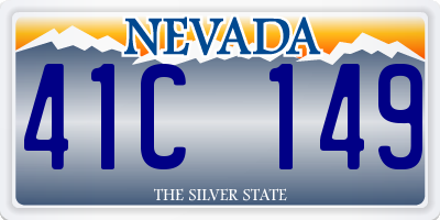 NV license plate 41C149