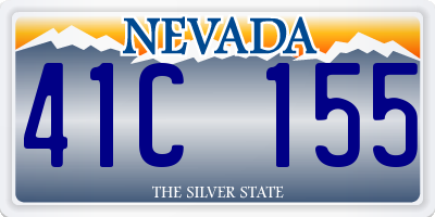 NV license plate 41C155