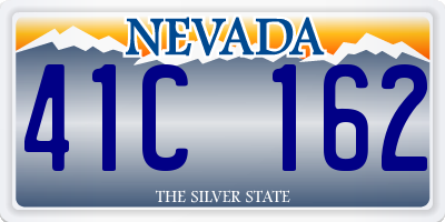 NV license plate 41C162
