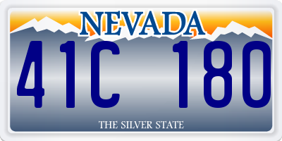 NV license plate 41C180