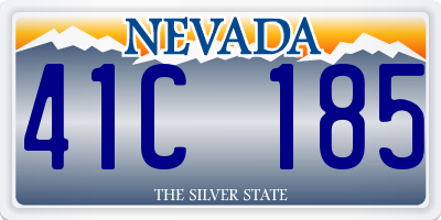 NV license plate 41C185