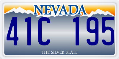 NV license plate 41C195