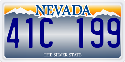 NV license plate 41C199