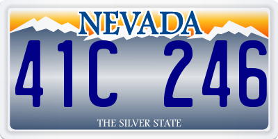 NV license plate 41C246