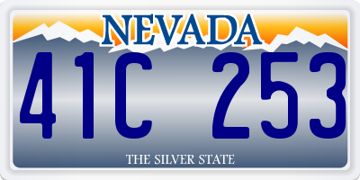 NV license plate 41C253