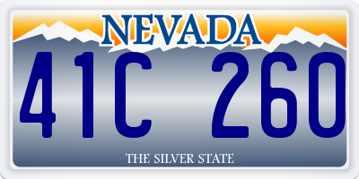 NV license plate 41C260