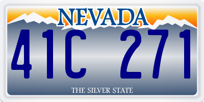 NV license plate 41C271