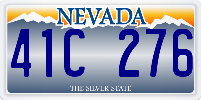 NV license plate 41C276