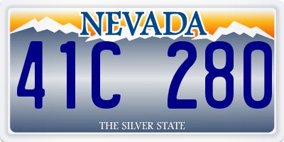 NV license plate 41C280
