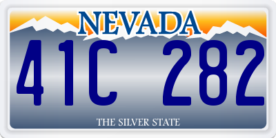 NV license plate 41C282