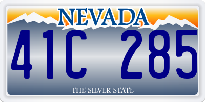 NV license plate 41C285