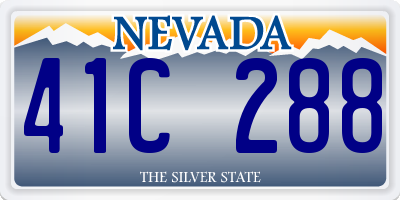NV license plate 41C288