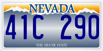 NV license plate 41C290