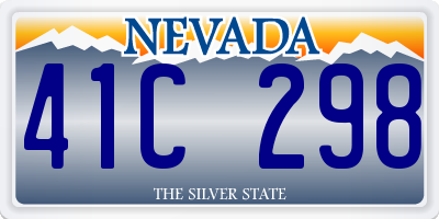 NV license plate 41C298