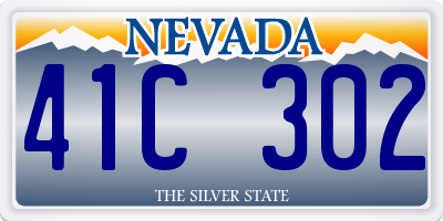 NV license plate 41C302