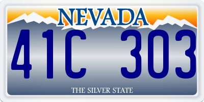 NV license plate 41C303